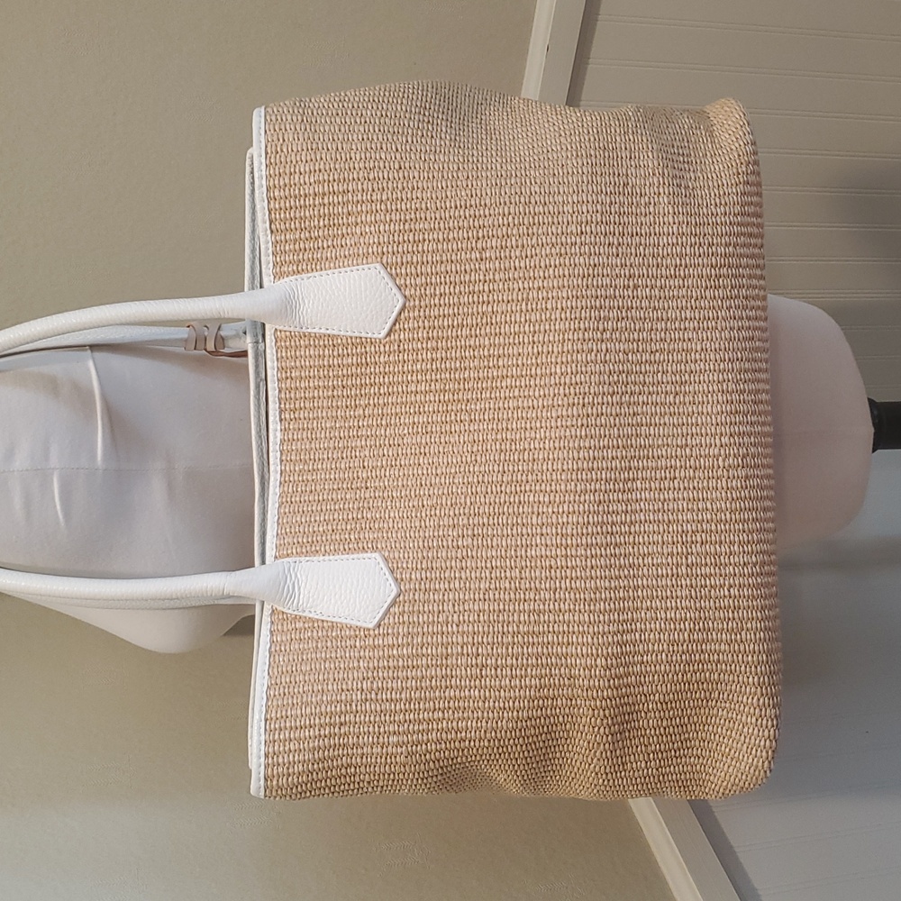 Mark & Graham Rafia Tote Bag - Picture 4 of 14